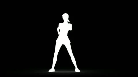 MIX IT UP (Silhouette version) female reggaeton / RnB dance loop animation Видео 14400668