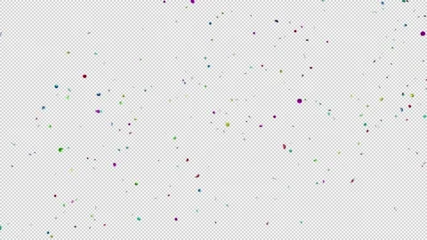 Mix Multi Color Confetti Blast Explosions with Alpha channel Stock Footage 237357404