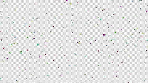 Mix Multi Color Confetti Blast Explosions with Alpha channel Stock Footage 237357407