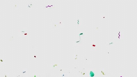 Mix Multi Colorful Confetti Blast Explosions with Alpha channel Stock Footage 237357429