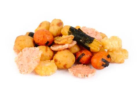 Mix nut and cracker Stock Photos