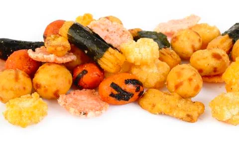 Mix nut and cracker Stock Photos