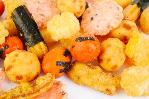 Mix nut and cracker Stock Photos