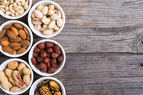 Mix of nuts Stock Photos