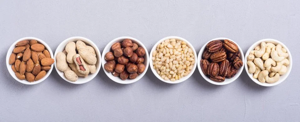 Mix of nuts Stock Photos
