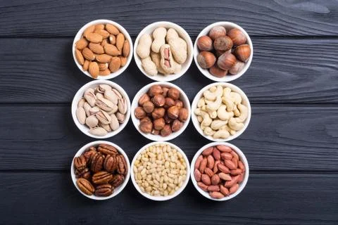 Mix of nuts Stock Photos
