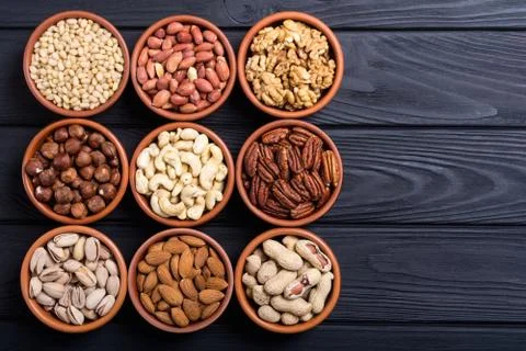 Mix of nuts Stock Photos