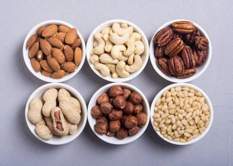 Mix of nuts Stock Photos