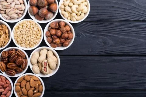 Mix of nuts Stock Photos