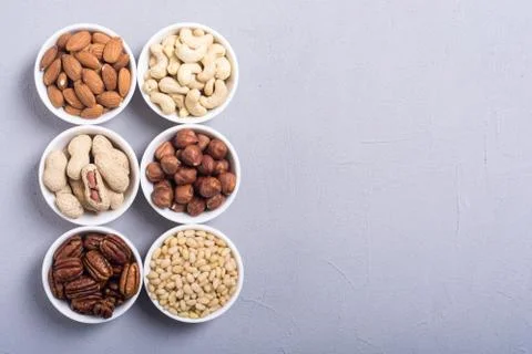 Mix of nuts Stock Photos