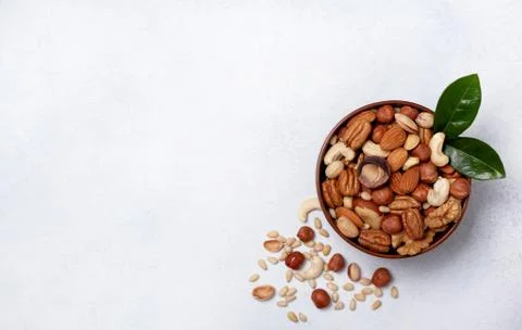 Mix of nuts Stock Photos