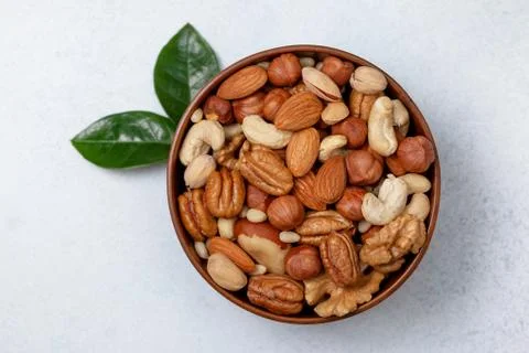 Mix of nuts Stock Photos