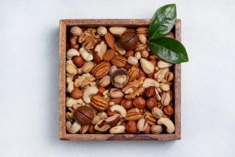 Mix of nuts Stock Photos
