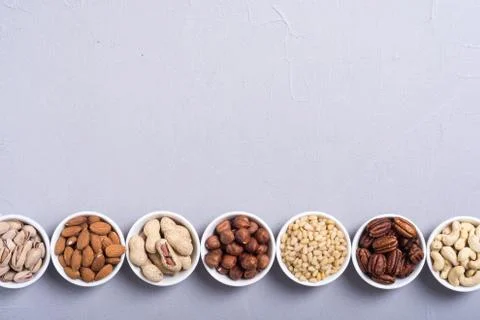 Mix of nuts Stock Photos