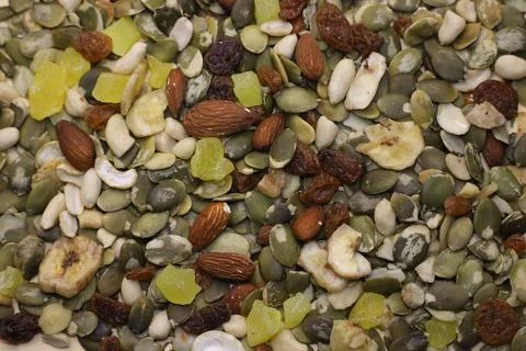 Mix of nuts Stock Photos