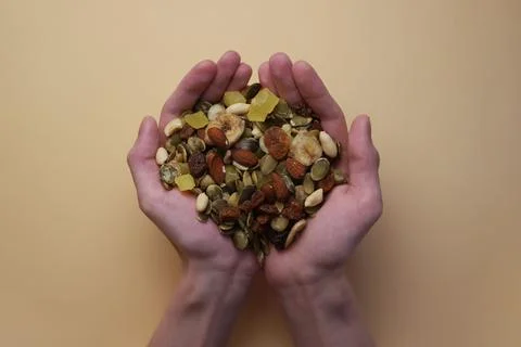 Mix of nuts Stock Photos