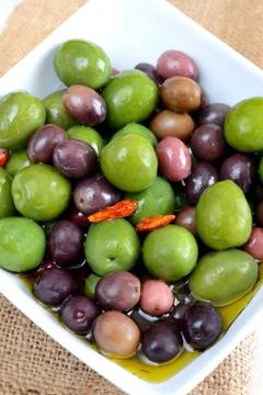 Mix olives Stock Photos