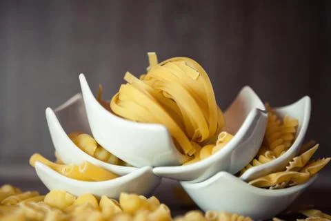 Mix of pasta Stock Photos