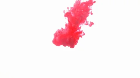 Mix Red and Blue ink Stock Footage 103330129