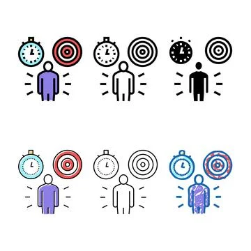 Mix responsibility soft skill color icon vector Stock Illustration