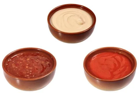 Mix of sauces Stock Photos