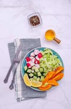 Mix slices of vegetables Stock Photos