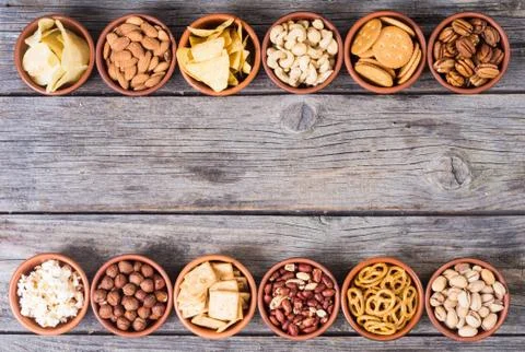 Mix of snacks Stock Photos
