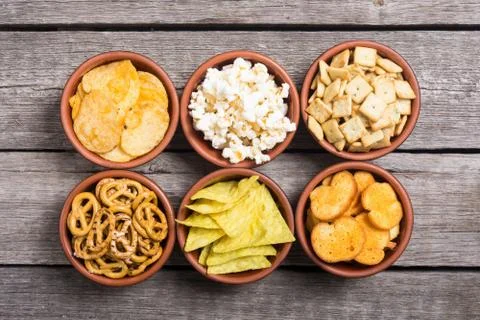 Mix of snacks Stock Photos