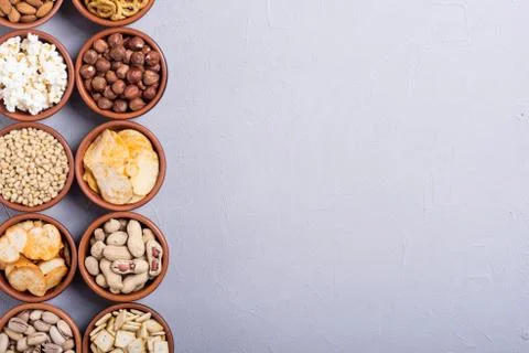 Mix of snacks Stock Photos