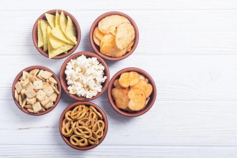 Mix of snacks Stock Photos