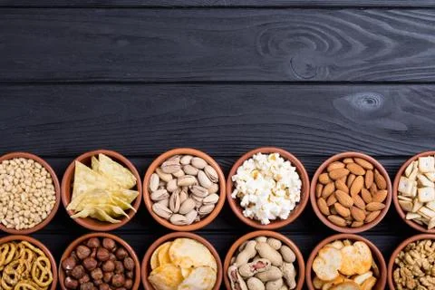 Mix of snacks Stock Photos