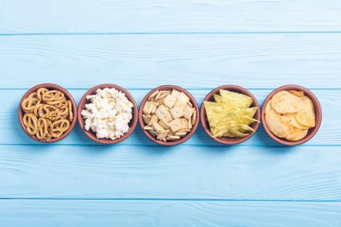 Mix of snacks Stock Photos