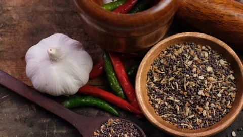 Mix spices Stock Footage 101104983