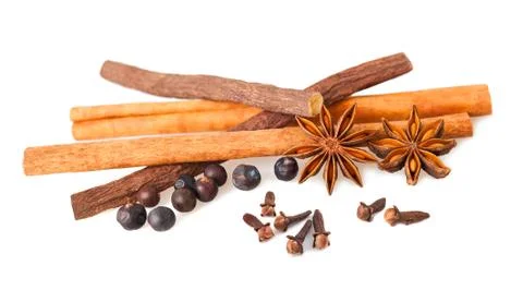 Mix  spices  isolated Foto stock