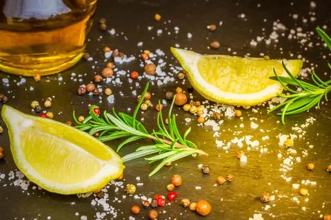 Mix of spices Stock Photos