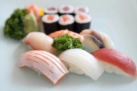 Mix sushi Stock Photos