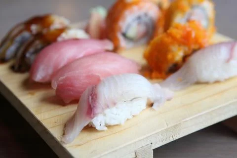 Mix sushi Stock Photos
