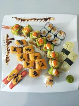 Mix sushi Stock Photos
