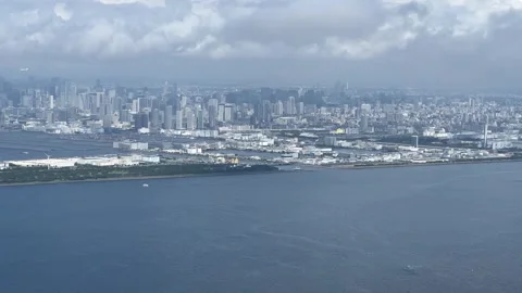 (Mix / Various / compilation) Aerial view of Tokyo from airplane Stock Footage 248818137