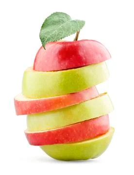 Mixed apple fruit Stock Photos