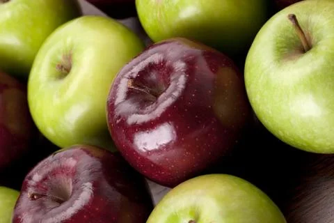 Mixed apples Stock Photos