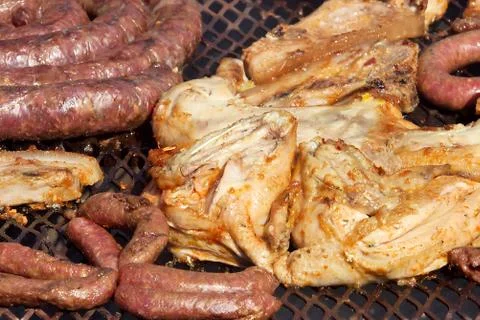 Mixed barbeque Stock Photos