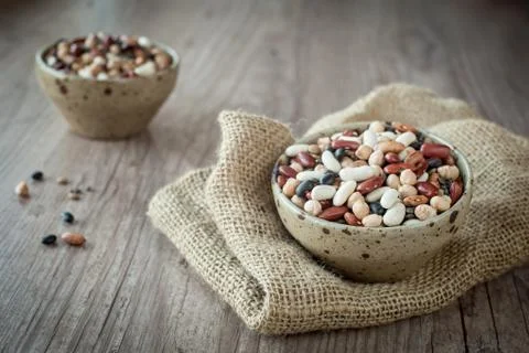 Mixed beans Stock Photos