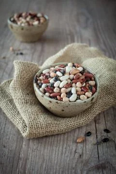 Mixed beans Stock Photos