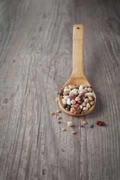 Mixed beans Stock Photos