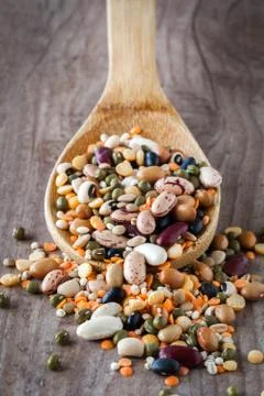 Mixed beans Foto stock
