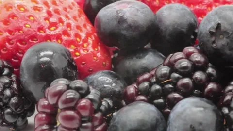 Mixed berries closeup Stock Footage 289241755