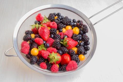 Mixed berries Stock Photos