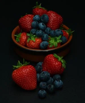 Mixed berries Stock Photos