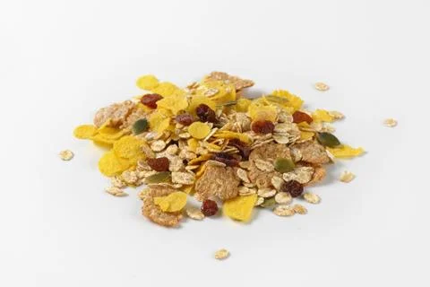 Mixed breakfast cereals Stock Photos